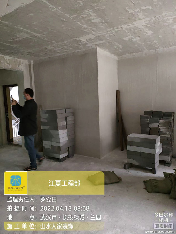 長(zhǎng)投綠城蘭苑裝修工地砌墻交底
