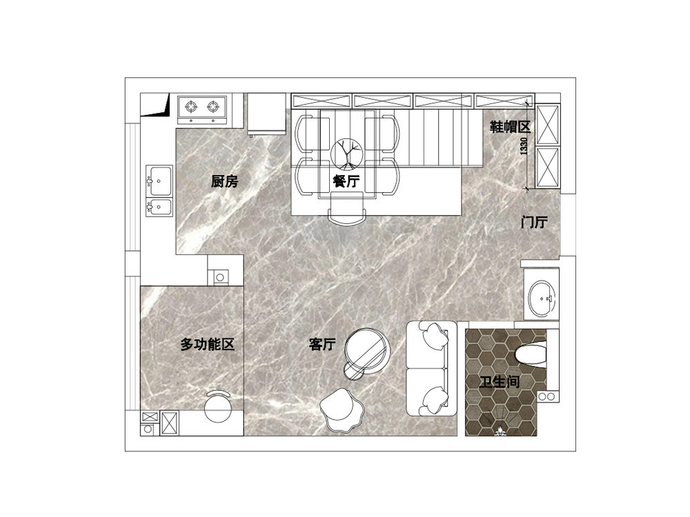 復(fù)地海上?，F(xiàn)代風(fēng)格loft裝修效果圖
