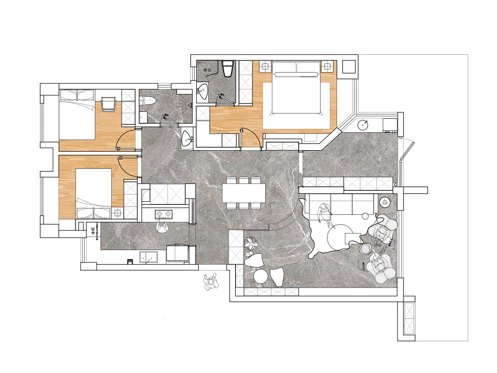 琴臺穎園124平現(xiàn)代風(fēng)格裝修效果圖 琴臺穎園124平現(xiàn)代風(fēng)格裝修效果圖