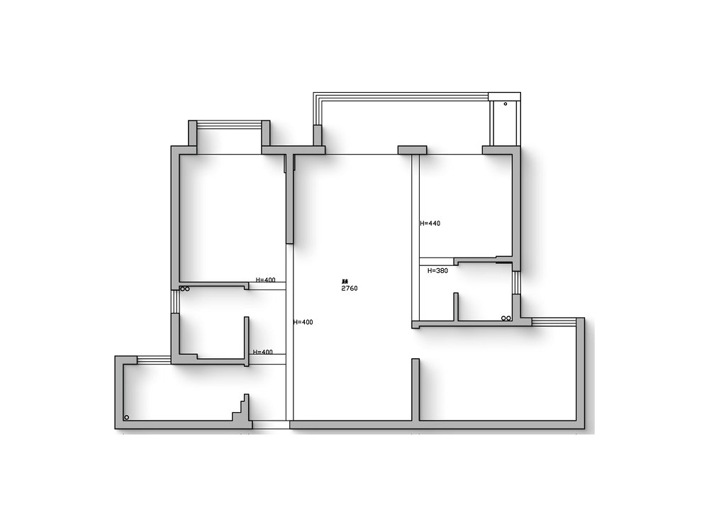 中建大公館116平現(xiàn)代風格裝修效果圖