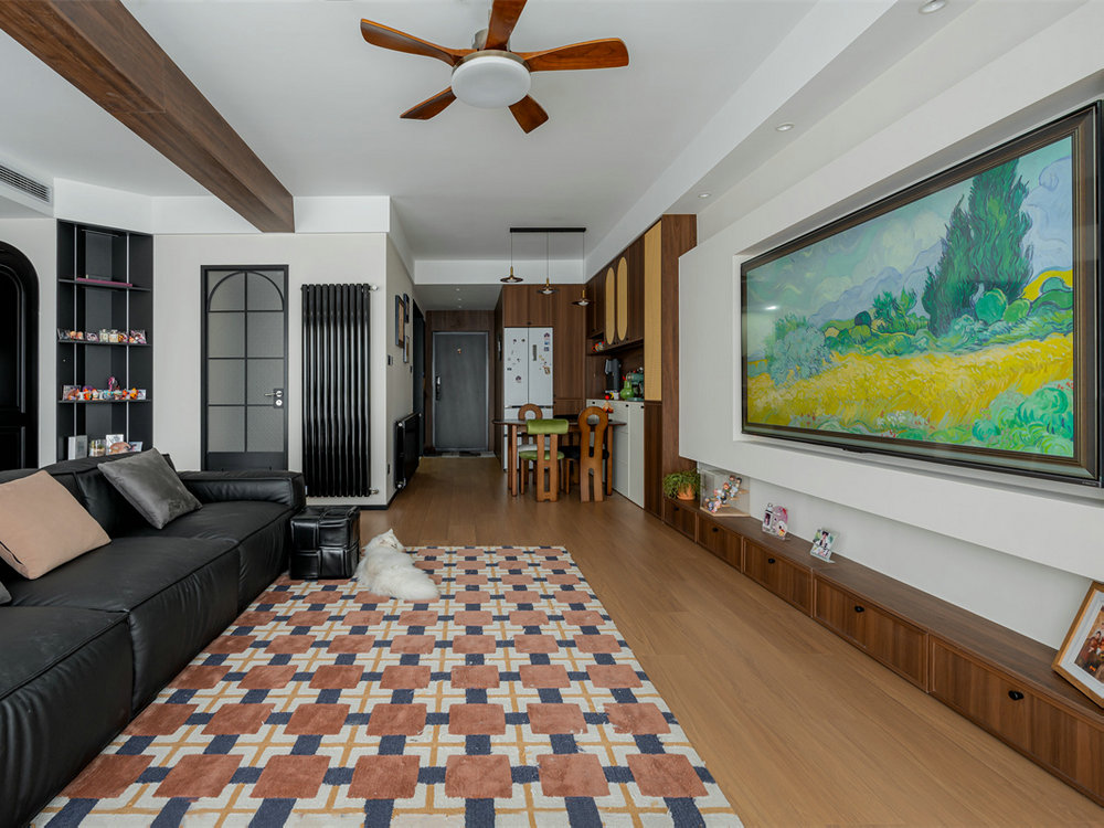 國(guó)博城鳳棲居122平中古風(fēng)格裝修效果圖