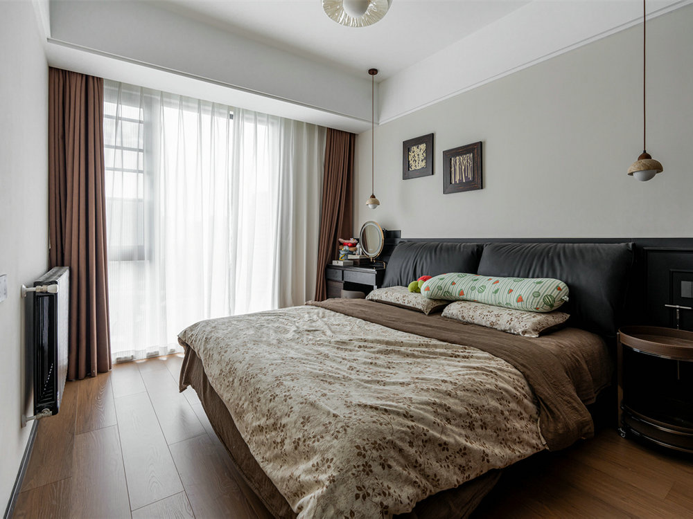 國(guó)博城鳳棲居122平中古風(fēng)格裝修效果圖