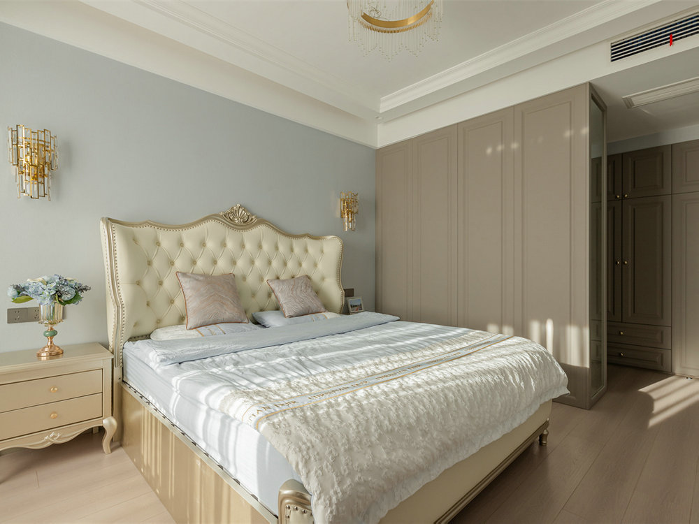 深業(yè)泰云府128平美式風(fēng)格裝修效果圖