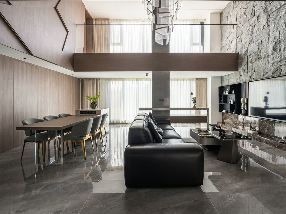 臨空香廷300平現(xiàn)代風(fēng)格裝修效果圖