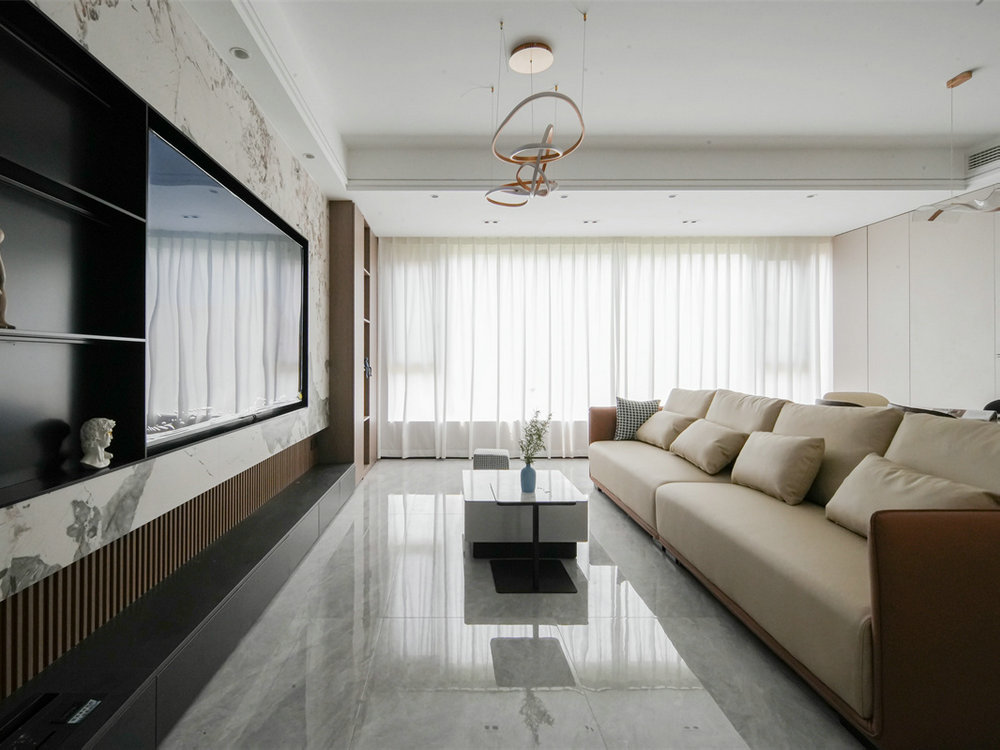 金地長江藝境230平現(xiàn)代輕奢風格裝修效果圖