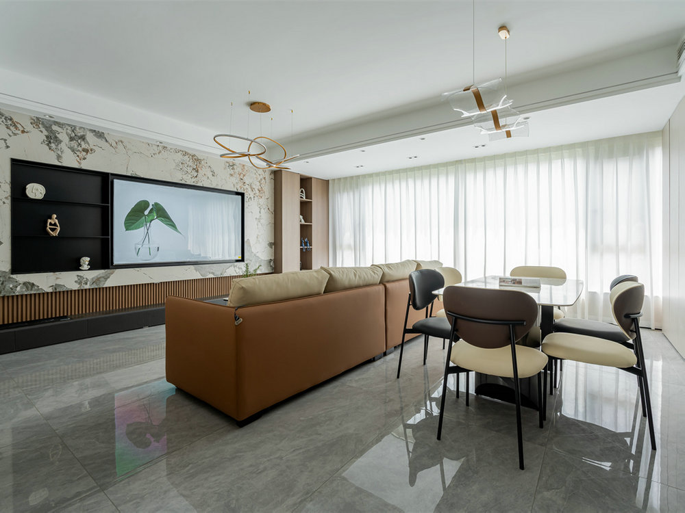 金地長江藝境230平現(xiàn)代輕奢風格裝修效果圖