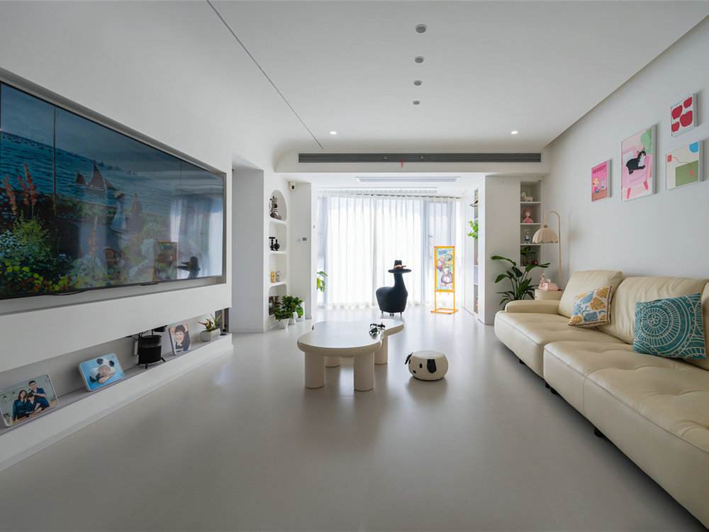 東湖名居151平現(xiàn)代風(fēng)格裝修效果圖