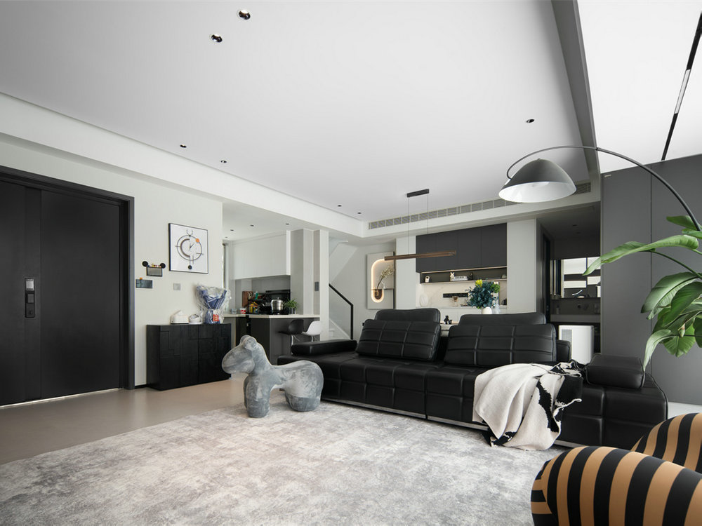 新希望錦粼九里169平現(xiàn)代風(fēng)格疊拼別墅裝修效果圖