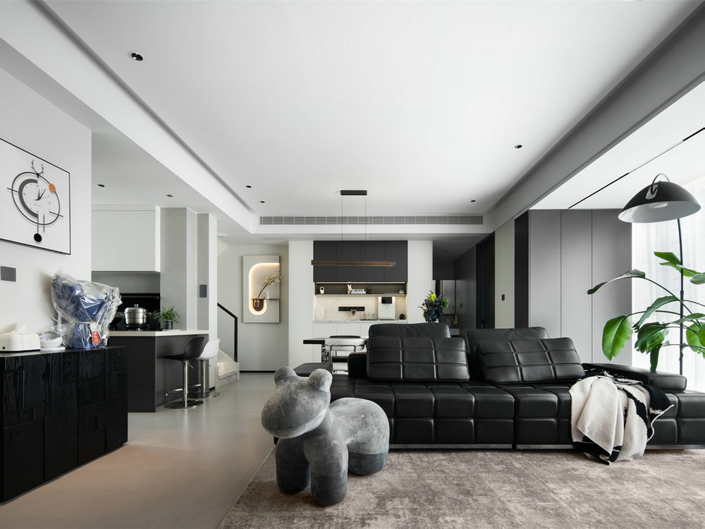 新希望錦粼九里169平現(xiàn)代風(fēng)格疊拼別墅裝修效果圖