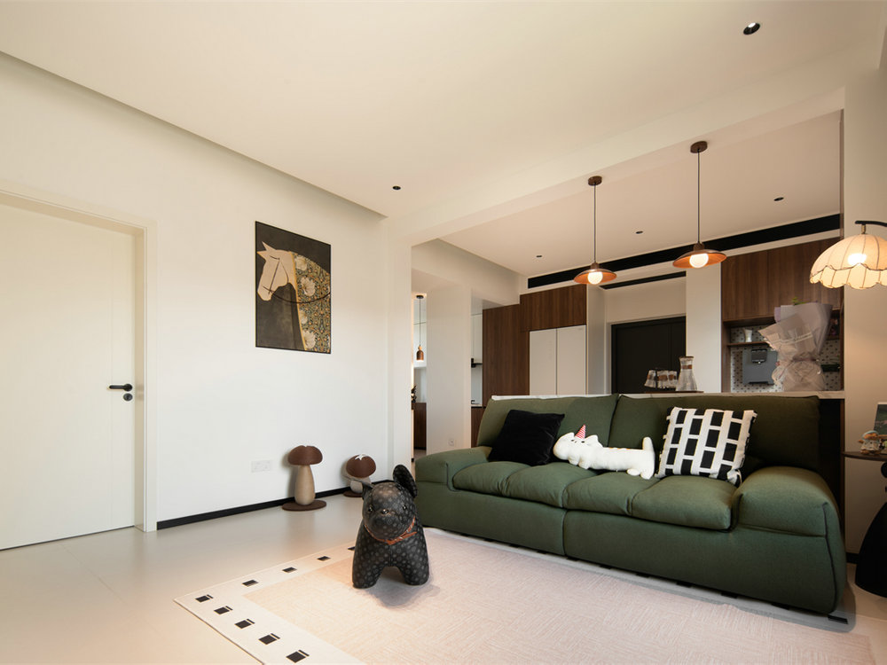 新長(zhǎng)江香榭琴臺(tái)104平中古風(fēng)格裝修效果圖