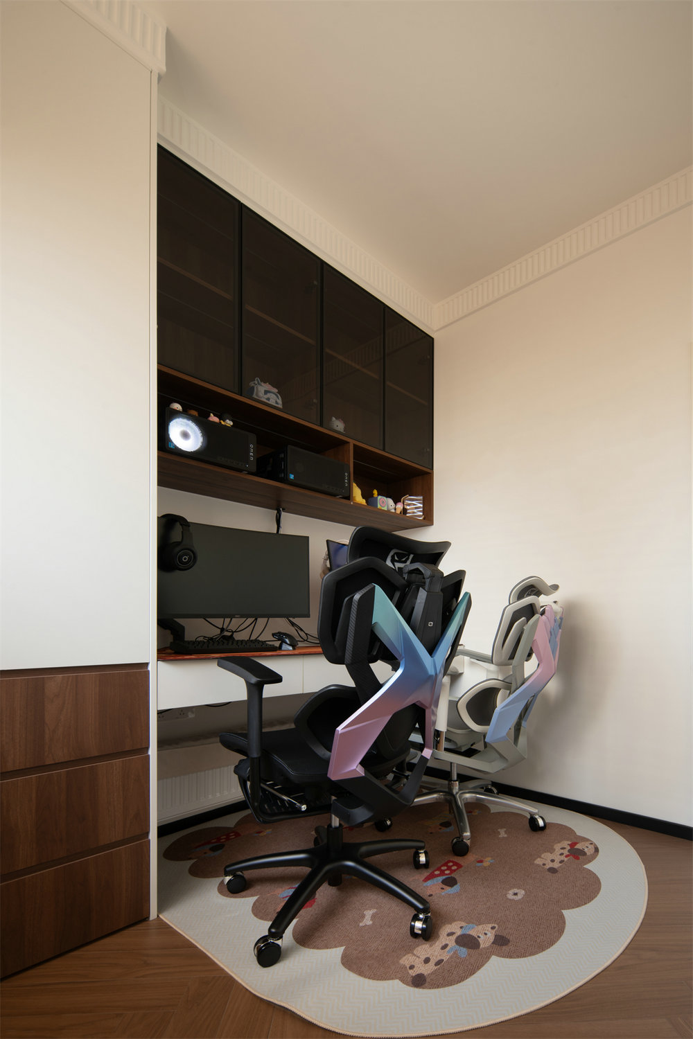 新長(zhǎng)江香榭琴臺(tái)104平中古風(fēng)格裝修效果圖