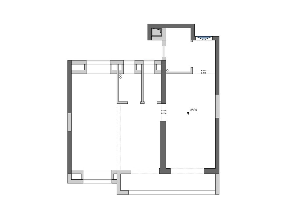 華僑城紅坊99平現(xiàn)代風(fēng)格裝修效果圖