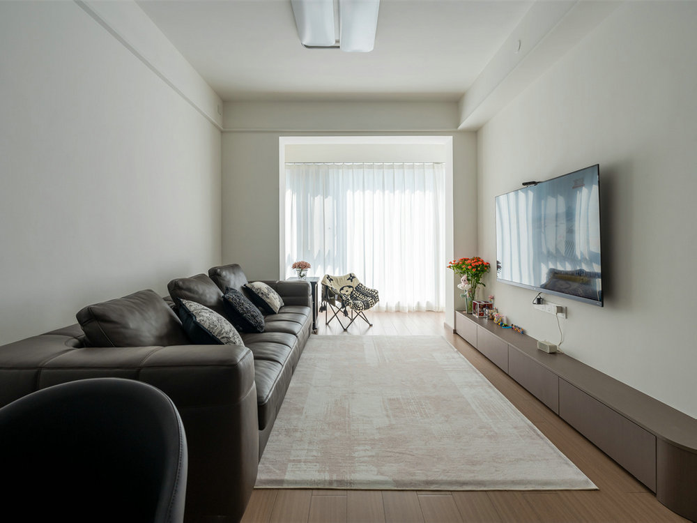 華僑城紅坊99平現(xiàn)代風(fēng)格裝修效果圖