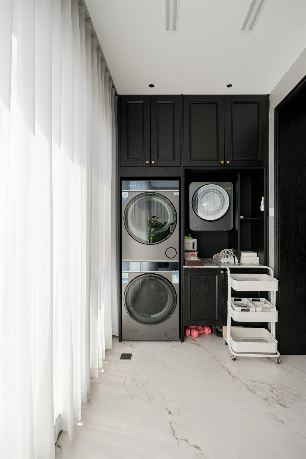 華僑城紅坊右岸140平法式香奈兒風(fēng)格裝修效果圖