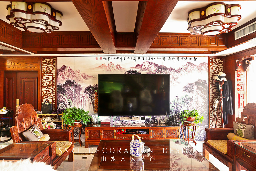 新華聯(lián)青年城復式樓新中式風格裝修效果圖 新華聯(lián)青年城復式樓新中式風格裝修效果圖